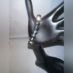 Erimish Black Beaded Bracelet